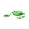 89572 Кабель цветной Lightning для подключения к USB Зеленый