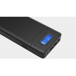Внешний аккумулятор TopON TOP-T72 18000mAh (66.6Wh) QC 2.0, 2 USB для ноутбука, планшета, смартфона и аккумулятора авто. Черный