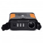 Внешний аккумулятор TopON TOP-X38 38000mAh 3 USB-порта, автомобильная розетка 12V 15A 180W, аварийный свет, фонарь, защита от пыли и брызг. Черный