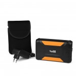 Внешний аккумулятор TopON TOP-X38 38000mAh 3 USB-порта, автомобильная розетка 12V 15A 180W, аварийный свет, фонарь, защита от пыли и брызг. Черный