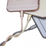 Кабель Lightning MFi для поключения к USB Apple iPhone X, iPhone 8 Plus, iPhone 7 Plus, iPhone 6 Plus, iPad. Замена MD818ZM/A, MD819ZM/A. Серебристый.