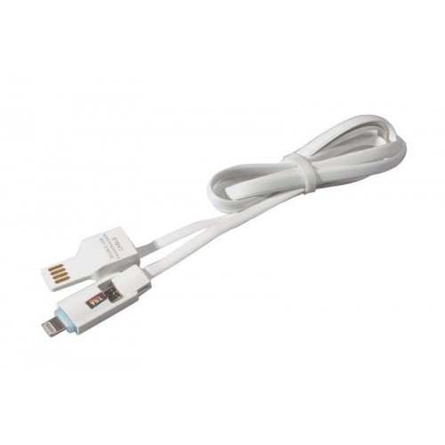 Кабель USB-Micro USB/Lightning 1м