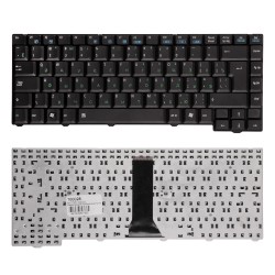 Клавиатура для ноутбука Asus F3, PRO31, X52 Series. (24pin). Г-образный Enter. Черная без рамки. PN: 04GNI11KRU40.