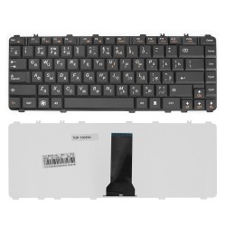 Клавиатура для ноутбука Lenovo IdeaPad C200, B460, Y450, Y450A Series. Плоский Enter. Черная, без рамки. PN: 25-008291.