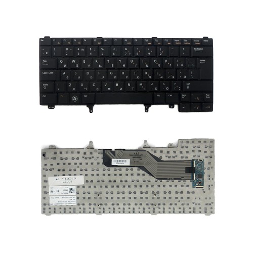 Клавиатура для ноутбука Dell Latitude 6430, E5420, E5430, E6230, E6320 Series. Г-образный Enter. Черная, без рамки. PN: 9Z.N5MBC.00R.