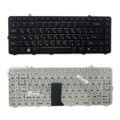 Клавиатура для ноутбука Dell Studio 1535, 1536, 1555 Series. Плоский Enter. Черная, без рамки. PN: NSK-DCL0R.