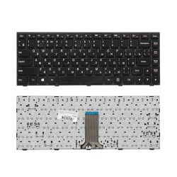 Клавиатура для ноутбука Lenovo IdeaPad Z380, B480, B485 Series. Плоский Enter. Черная, без рамки. PN: 9Z.N5TSQ.T0R.