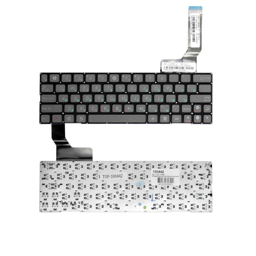 Клавиатура для ноутбука Asus Eee Pad SL101 Series. Плоский Enter. Серая, без рамки. PN: V125862AK1.