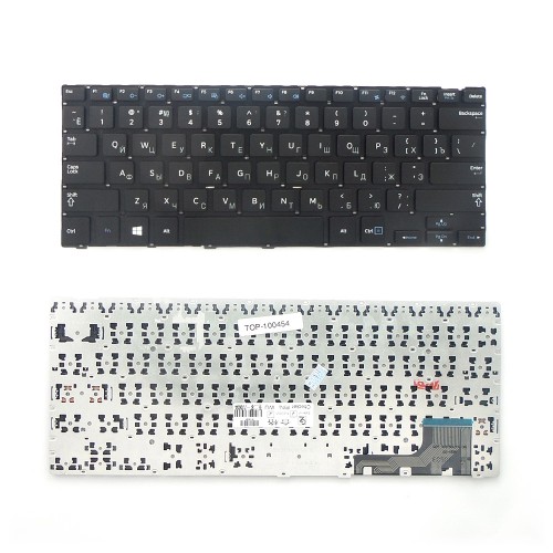 Клавиатура для ноутбука Samsung NP915S3, 905S3G, NP905S3G, NP915S3G, NP910S3G Series. Плоский Enter. Черная, без рамки. PN: BA59-03783C.