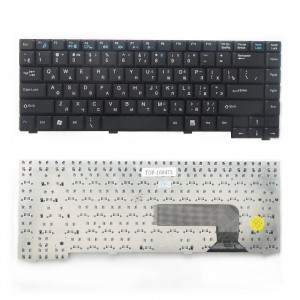 Клавиатура для ноутбука Fujitsu-Siemens Amilo PA1510, PA2510, PI2515 Series. Плоский Enter. Черная, без рамки. PN: 71GL51242-21.