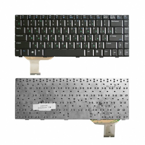 Клавиатура для ноутбука Asus A8SR, F8S, Z99L, A8J Series. Плоский Enter. Черная, без рамки. PN: 0KN0-712US01.