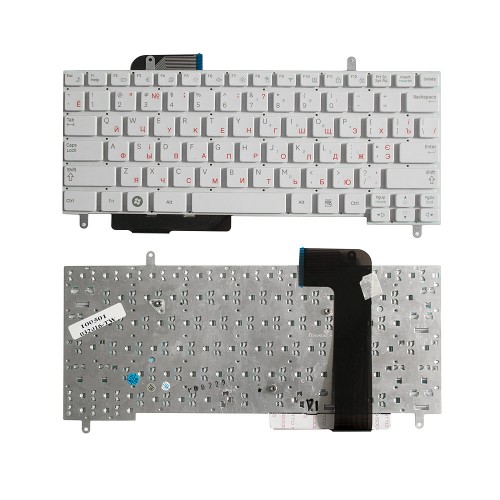 Клавиатура для ноутбука Samsung N210, N210-JA02RU, N210-JB01RU, NP-N210-JA01UA. Плоский Enter. Белая, без рамки. PN: V114060AS1.