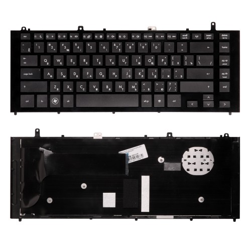 Клавиатура для ноутбука HP Probook 4320s, 4321s, 4325s. Плоский Enter. Черная, с рамкой. PN: NSK-HP0SQ.