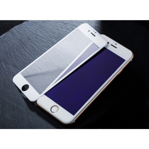 Защитное 3D стекло на экран для Apple iPhone 6 Plus с антибликовым и олеофобным покрытием Цвет белый