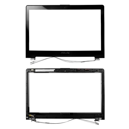 Сенсорное стекло, тачскрин для планшета Asus VivoBook S550, 15.6 1366x768. PN: TCP15F81 V0.4. Черный.