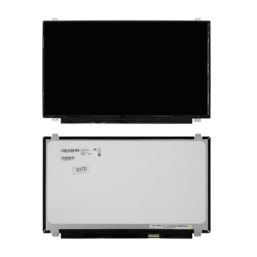Матрица для ноутбука 15.6 1920x1080 FHD, 40 pin LVDS, Slim, LED, TN, крепления сверху/снизу (уши), глянцевая. PN: B156WH03 V.0.