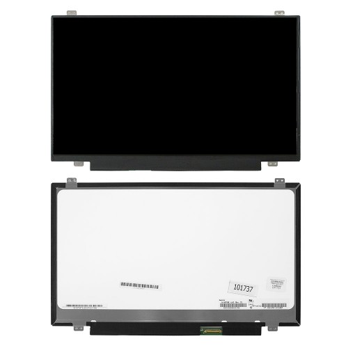 Матрица для ноутбука 14 1600x900 HD+, 40 pin LVDS, Slim, LED, TN, крепления сверху/снизу (уши), матовая. PN: N140FGE-LA2 Rev.C2.