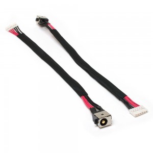 Разъем питания PJ636 для ноутбука Asus F751, K56, K550, X550, X751, S56, S550 Series. 5.5x2.5 mm. С кабелем 18 см. PN: 1417-007M000, 14004-01450000.