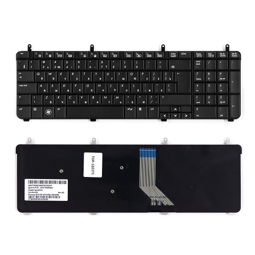 Клавиатура для ноутбука HP Pavilion DV7-2000, DV7T-2000 Series. Г-образный  Enter. Черная, без рамки. PN: NSK-H8W0R.