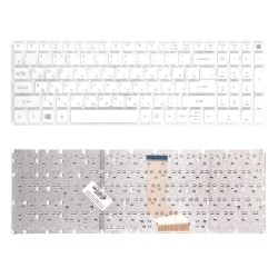 Клавиатура для ноутбука Acer Aspire V3-574G, E5-573, F5-572 Series. Г-образный Enter. Белая, без рамки. PN: NSK-R37SQ 0R.