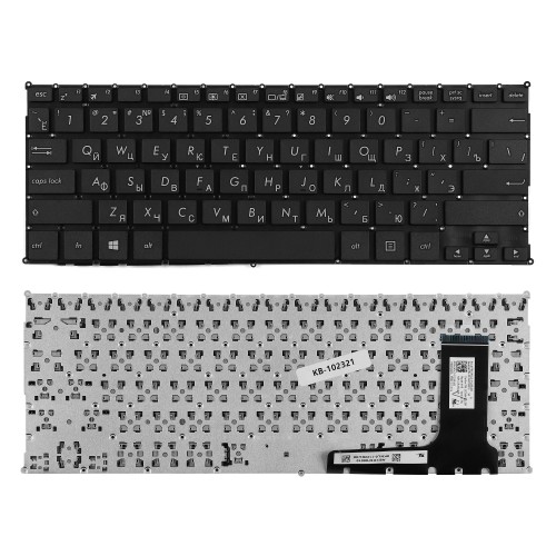 Клавиатура для ноутбука Asus TP201SA Series. Плоский Enter. Черная, без рамки. PN: AEXK6700010.