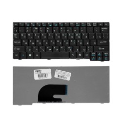 Клавиатура для ноутбука Acer Aspire One 531, A110, A150, D150, ZG5 Series. Плоский Enter. Черная без рамки. PN: 9J.N9482.00R.