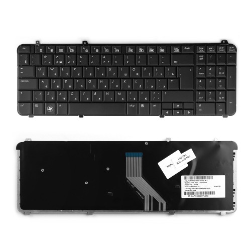 Клавиатура для ноутбука HP Pavilion DV6-1000, DV6-2000 Series. Г-образный Enter. Черная, без рамки. PN: MP-08A96D0-92