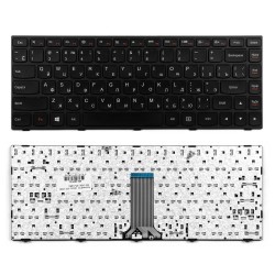 Клавиатура для ноутбука Lenovo IdeaPad G40-70 Series. Плоский Enter. Черная, с рамкой. PN: PK130TG2A00.