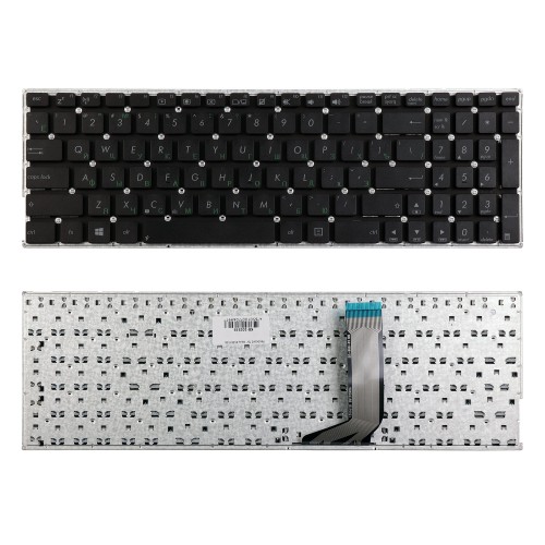 Клавиатура для ноутбука Asus X756U, X756UB, X756UJ, X756UQ Series. Плоский Enter. Черная, без рамки. PN: 9Z.N8SSQ 00R
