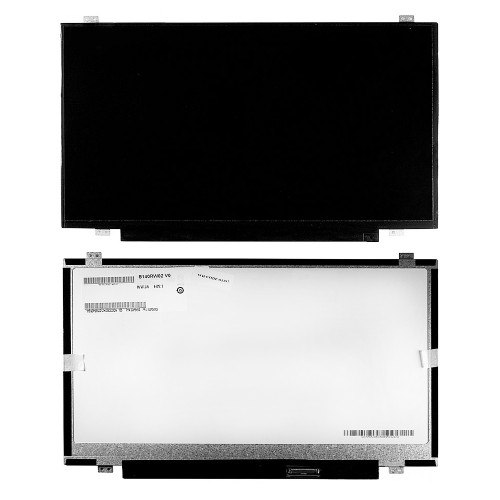 Матрица для ноутбука 14 1600x900 HD+, 40 pin LVDS, Slim, LED, TN, крепления сверху/снизу (уши), глянцевая. PN: LP140WD2