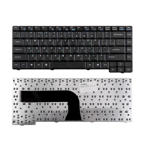 Клавиатура для ноутбука Asus A9R, A9Rp, A9T, X50, X50C, X50M, X50N Series. Плоский Enter. Черная, без рамки. PN: NSK-U500R.
