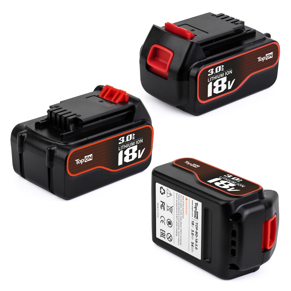 Аккумулятор для Black+Decker 18V 3.0Ah (Li-ion) PN: BL4018-XJ