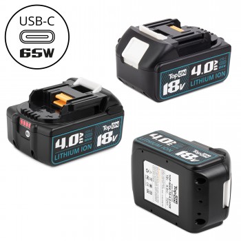 Аккумулятор для Makita BL1850B 18V 4.0Ah (Li-ion) с USB портом. PN: 197280-8