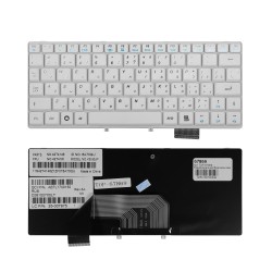 Клавиатура для ноутбука Lenovo IdeaPad S9, S9e, S10, S10e Series. Плоский Enter. Белая, без рамки. PN: 25-008151.