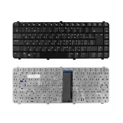Клавиатура для ноутбука HP Omnibook 500, 510, 520, 530, HP Pavilion ZU175 Series. Г-образный Enter. Черная, без рамки. PN: AEJT1TPU028, F2159-60907.