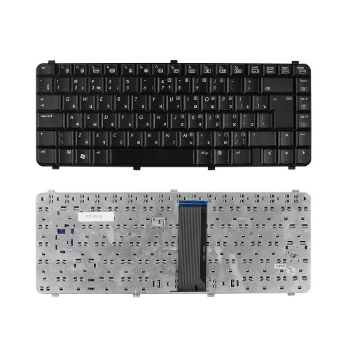 Клавиатура для ноутбука HP Omnibook 500, 510, 520, 530, HP Pavilion ZU175 Series. Г-образный Enter. Черная, без рамки. PN: AEJT1TPU028, F2159-60907.