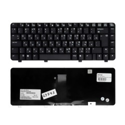 Клавиатура для ноутбука HP Compaq CQ511, CQ515, CQ610, CQ615 Series. Г-образный Enter. Черная, без рамки. PN: NSK-H5R0R.