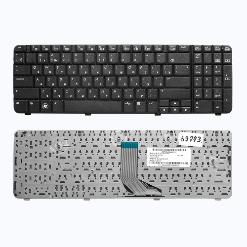Клавиатура для ноутбука HP Compaq Presario CQ61, G61, CQ61-105er Series. Плоский Enter. Черная, без рамки. PN: NSK-HA60R.