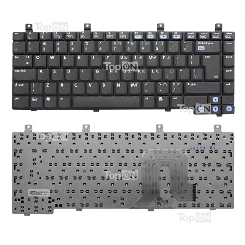 Клавиатура для ноутбука HP Pavilion DV4000, Compaq Presario V4000 Series. Г-образный Enter. Черная, без рамки. PN: NSK-H3K0R.