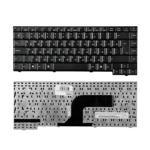 Клавиатура для ноутбука Asus A4, A7, F5R Series. Г-образный Enter. Черная, без рамки. PN: K011162M2.