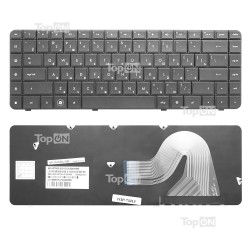 Клавиатура для ноутбука HP Compaq Presario CQ56, CQ62, G56, G62 Series. Плоский Enter. Черная, без рамки. PN: AEAX6U00210, NSK-HV0SQ.