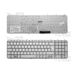 Клавиатура для ноутбука HP Pavilion DV7-1000 DV7-1100 DV7-1200 Series. Серебристая.