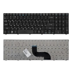 Клавиатура для ноутбука Acer Aspire 5810T, 5410T, 5820TG, 5738, 5739, 5542, 5551, 5553G, 5741G Series. Плоский Enter. Черная, с рамкой. PN: NSK-AL10R.