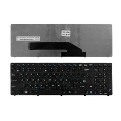 Клавиатура для ноутбука Asus K50, K51, K60, K61, K70, F52, P50, X5 Series. Плоский Enter. Черная, с рамкой. PN: MP-07G73RU-5283.