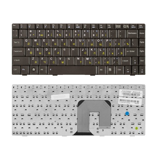Клавиатура для ноутбука Asus F9, F9S, F9E, F9D, F6, F6V, U3, U6 Series. Плоский Enter. Черная, без рамки. PN: K022462AS1, MP-06833SU-528.