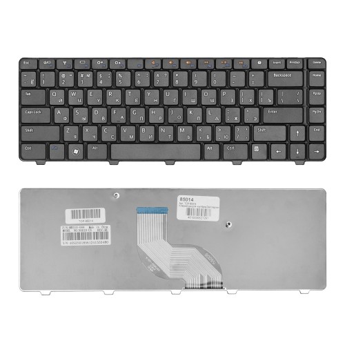 Клавиатура для ноутбука Dell Inspiron M5030, N5030 Series. Плоский Enter. Черная, без рамки. PN: NSK-DJH0R.