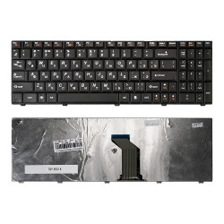 Клавиатура для ноутбука Lenovo IdeaPad G560, G560A, G560E, G565, G565A Series. Плоский Enter. Черная, без рамки. PN: 9Z.N5GSN.00R.