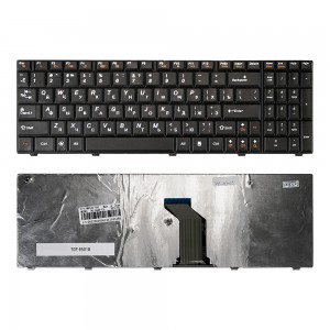 Клавиатура для ноутбука Lenovo IdeaPad G560, G560A, G560E, G565, G565A Series. Плоский Enter. Черная, без рамки. PN: 9Z.N5GSN.00R.