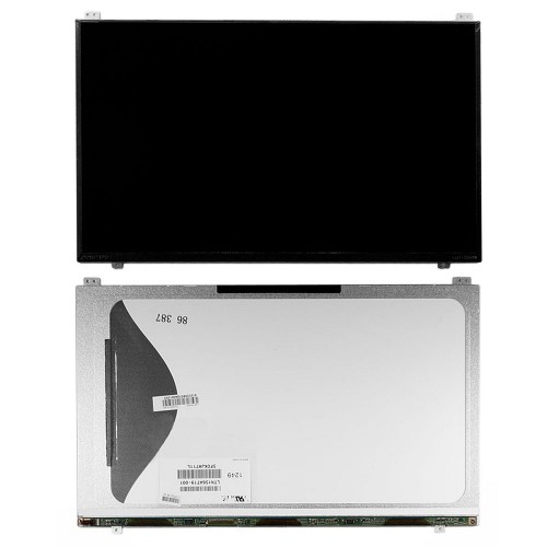Матрица для ноутбука 15.6 1366x768 WXGA, 40 pin LVDS, Slim, LED, TN, крепления сверху/снизу (уши), матовая. PN: LTN156AT19-001.