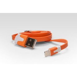 Кабель цветной Lightning для подключения к USB Apple iPhone X, iPhone 8 Plus, iPhone 7 Plus, iPhone 6 Plus, iPad, iPod. MD818ZM, MD819ZM/A. Оранжевый.